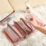 4PCS In 1 Cosmetic For Women Nylon Rope Makeup Bag