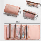 4PCS In 1 Cosmetic For Women Nylon Rope Makeup Bag